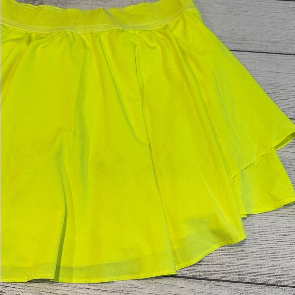 🍋Lululemon Court Rival High-Rise Skirt Long Size 10 Highlight Yellow W8ABUT🍋 - Picture 11 of 16